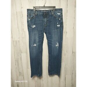 Aeropostale Men's Straight Leg Jeans 36x30 Distressed